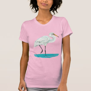 T-shirt Héron blanc Kotuku