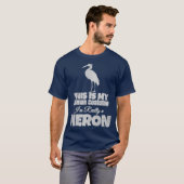 T-shirt Heron Costume humain Amour Heron Oiseaux d'eau (Devant entier)