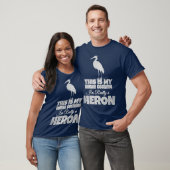 T-shirt Heron Costume humain Amour Heron Oiseaux d'eau (Unisexe)