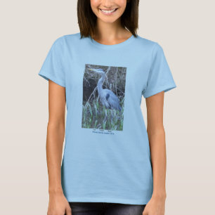 T-shirt Héron de bleu de la chemise des femmes