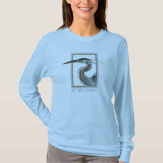 T-shirt Héron de grand bleu par Jane Freeman