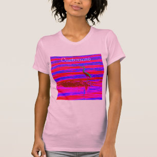 T-shirt Héron rose