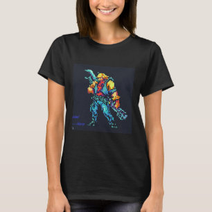 T-shirt Héros (90's Retro Vidéo Jeu Pixel Style Art)