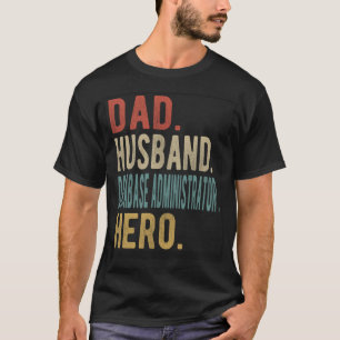 T-shirt Héros administrateur de base de données papa mari