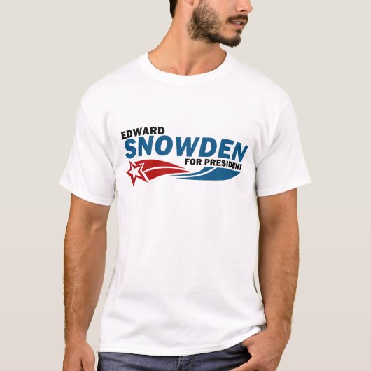 T-shirt Héros américain de Snowden pour le président (Devant)