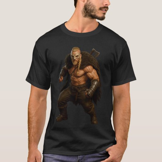 T-Shirt Héros Barbare Viking (Devant)