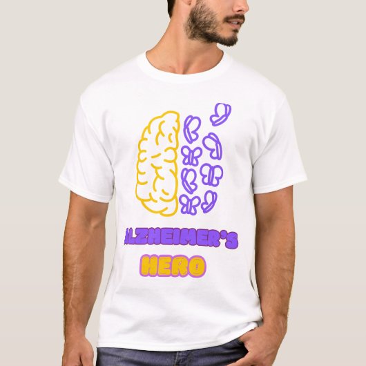 T-shirt Héros d'Alzheimers (Devant)
