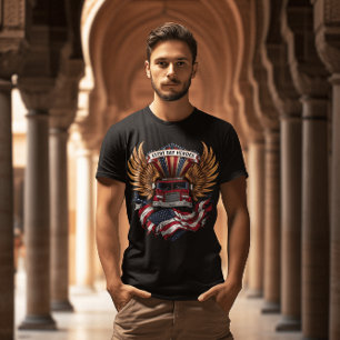 T-shirt Héros de camion à feu avec ailes