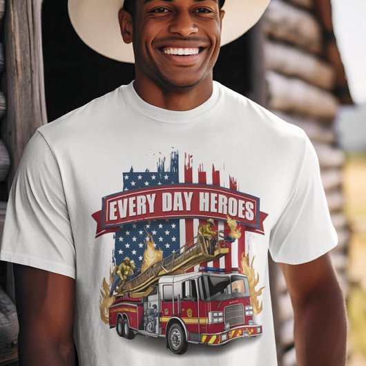 T-shirt Héros de camion-feu