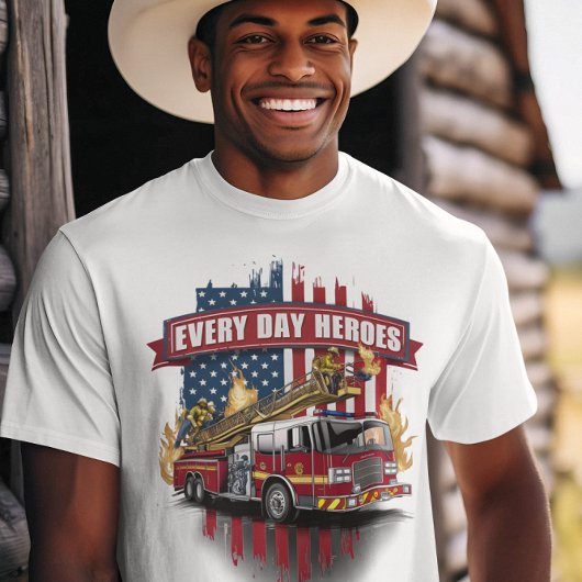 T-shirt Héros de camion-feu