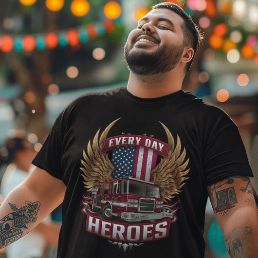 T-shirt Héros de camion-feu