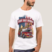 T-shirt Héros de camion-feu (Devant)
