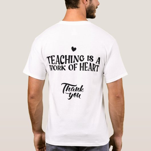 T-shirt Héros de la salle de classe WITHE (Dos)