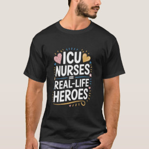 T-shirt Héros de la vie réelle, infirmière autorisée infir