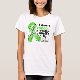 T-shirt Héros de mari dans mon ruban de lymphome de la vi