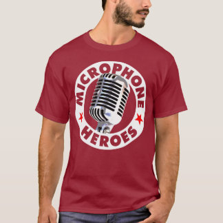 T-shirt HÉROS de MICROPHONE - 22 couleurs - logo