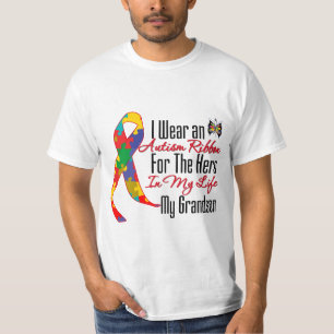 T-shirt Héros de ruban d'autisme dans ma vie mon