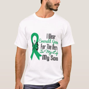 T-shirt Héros de ruban de Cancer de foie mon fils