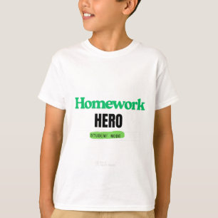 T-shirt Héros de travail à domicile : Mode étudiant Tee