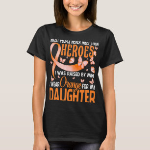 T-shirt Héros Je Porte Orange Pour Ma Fille À Plusieurs So