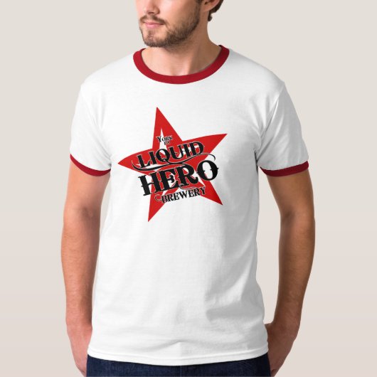 T-shirt Héros liquide - étiquette rouge classique (Devant)
