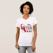T-shirt Héros oral de ruban de Cancer ma soeur (Devant entier)