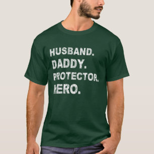 T-shirt Héros protecteur papa mari fête des pères