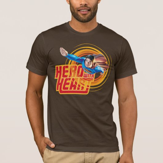 T-shirt Héros Superman avec coeur (Devant)
