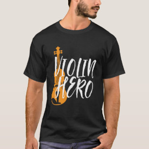 T-shirt Héros violon Orchestre violoniste Vintage Musique