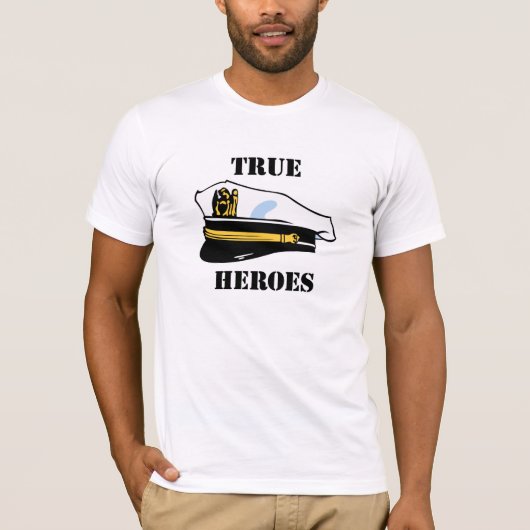 T-shirt Héros vrais (Devant)