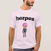 T-shirt herpès (Devant)