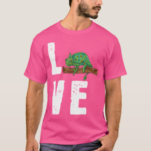 T-shirt Herpétologiste I Love My Pet Veiled Chameleon