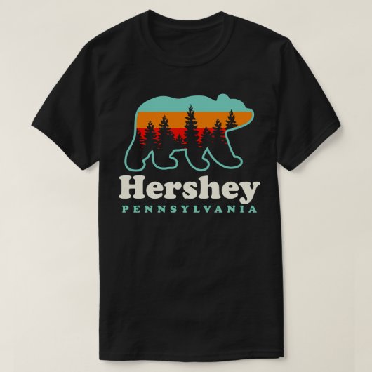 T-shirt Hershey Pennsylvanie Randonnée de vacances Ours de (Design devant)