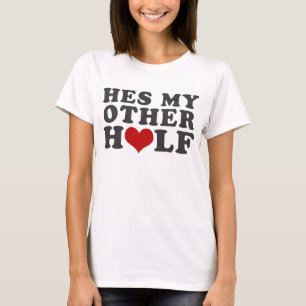 T-shirt Hes mon autre moitié