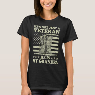 T-shirt He's Not Just A Veteran He Is My Grandpa Veterans 