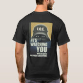 T-shirt He's Watching You 2026 - Back print (Dos)