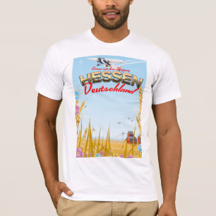 T-shirt Hessen Deutschland Reiseplakat