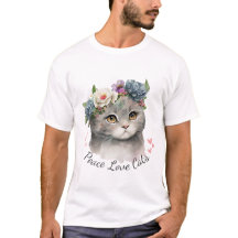 t shirt Het leven is beter met katten
