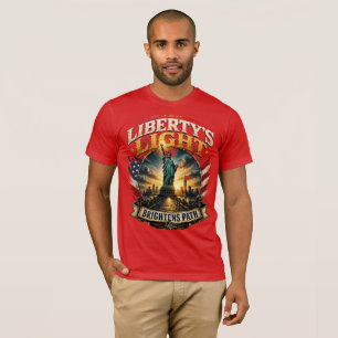 T-shirt 'Het licht van de vrijheid verlicht de weg