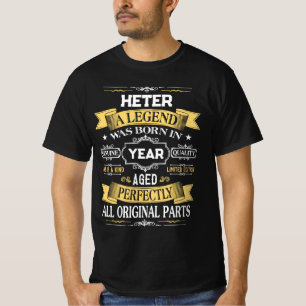 T-shirt HETER Une légende est née en année