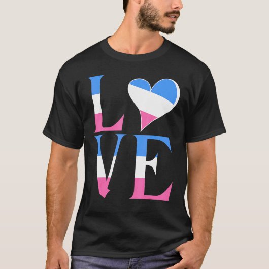 T-shirt Hétérosexuel Fierté Drapeau Amour Soutien Hommes F (Devant)