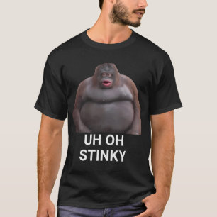 T-shirt Heu Oh Stinky Poop Dank mèmes Le Monke