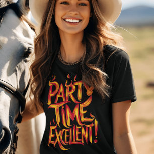 T-shirt Heure de fête de flammes