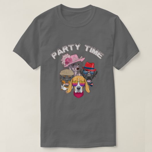 T-shirt Heure de la partie (Design devant)
