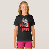 T-shirt Heure de la terreur d'Halloween main Zombie avec l (Devant entier)