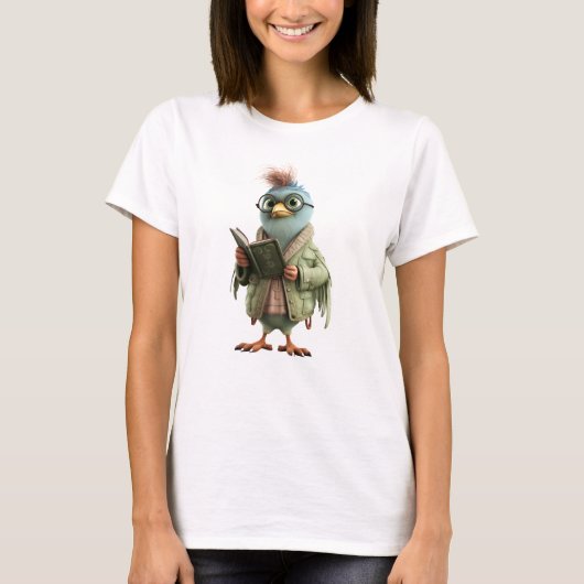 T-shirt Heure de lecture Oiseau (Devant)