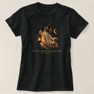 T-shirt Heure de Sorcellerie Gothique Halloween Fantôme