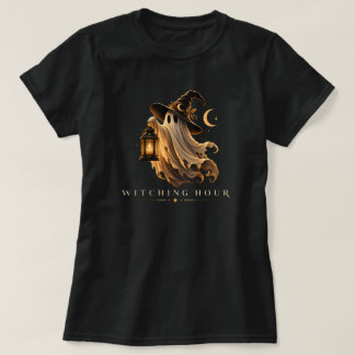 T-shirt Heure de Sorcellerie Gothique Halloween Fantôme