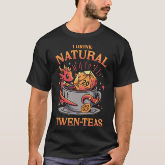T-shirt Heure de thé D20 - Boisson de lecteur de rôle