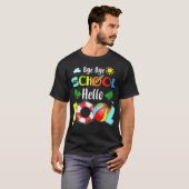 T-shirt Heure d'été Goodbye School Hello Pool Mermaid Stud (Devant entier)